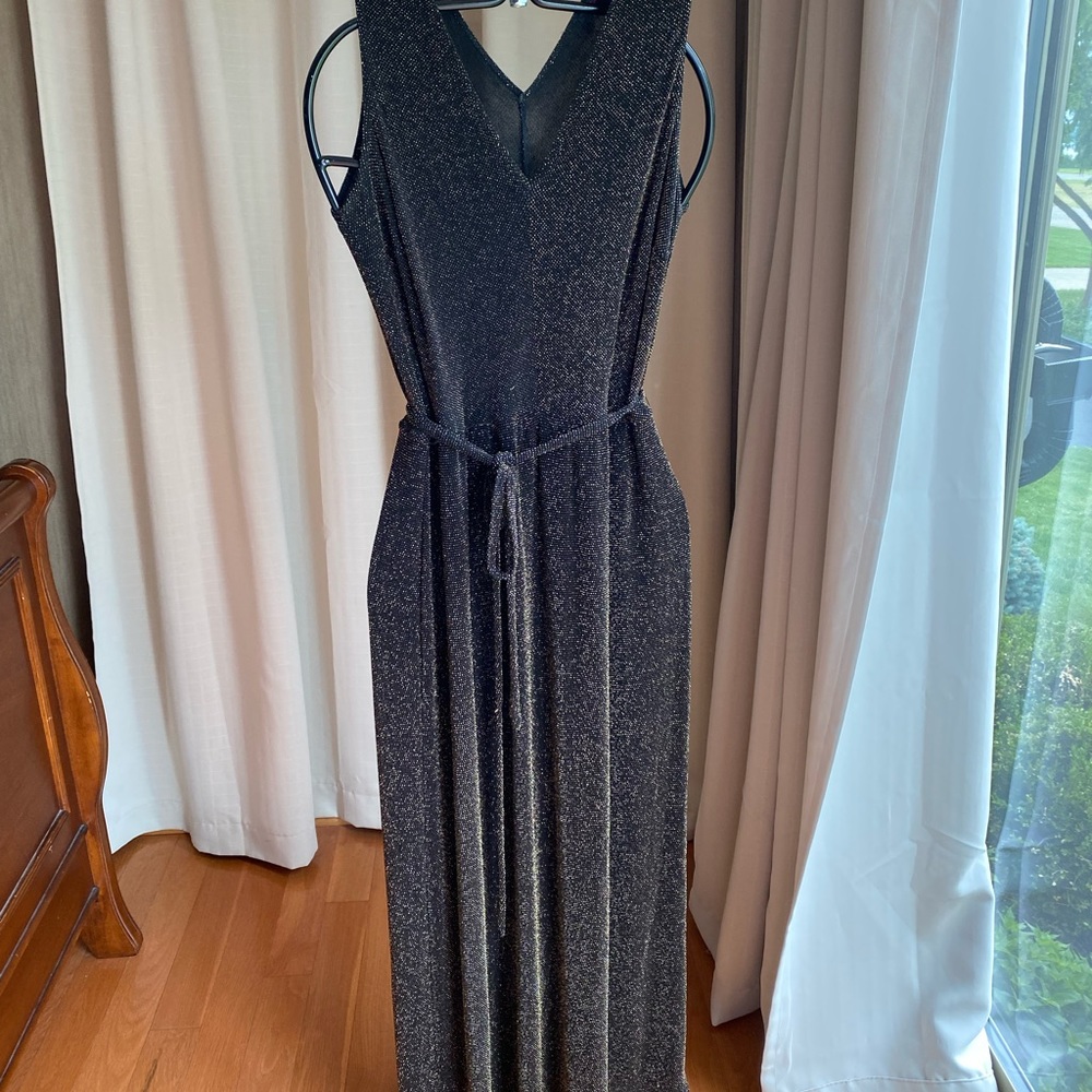 Simply Be special occasion full length black tank dress